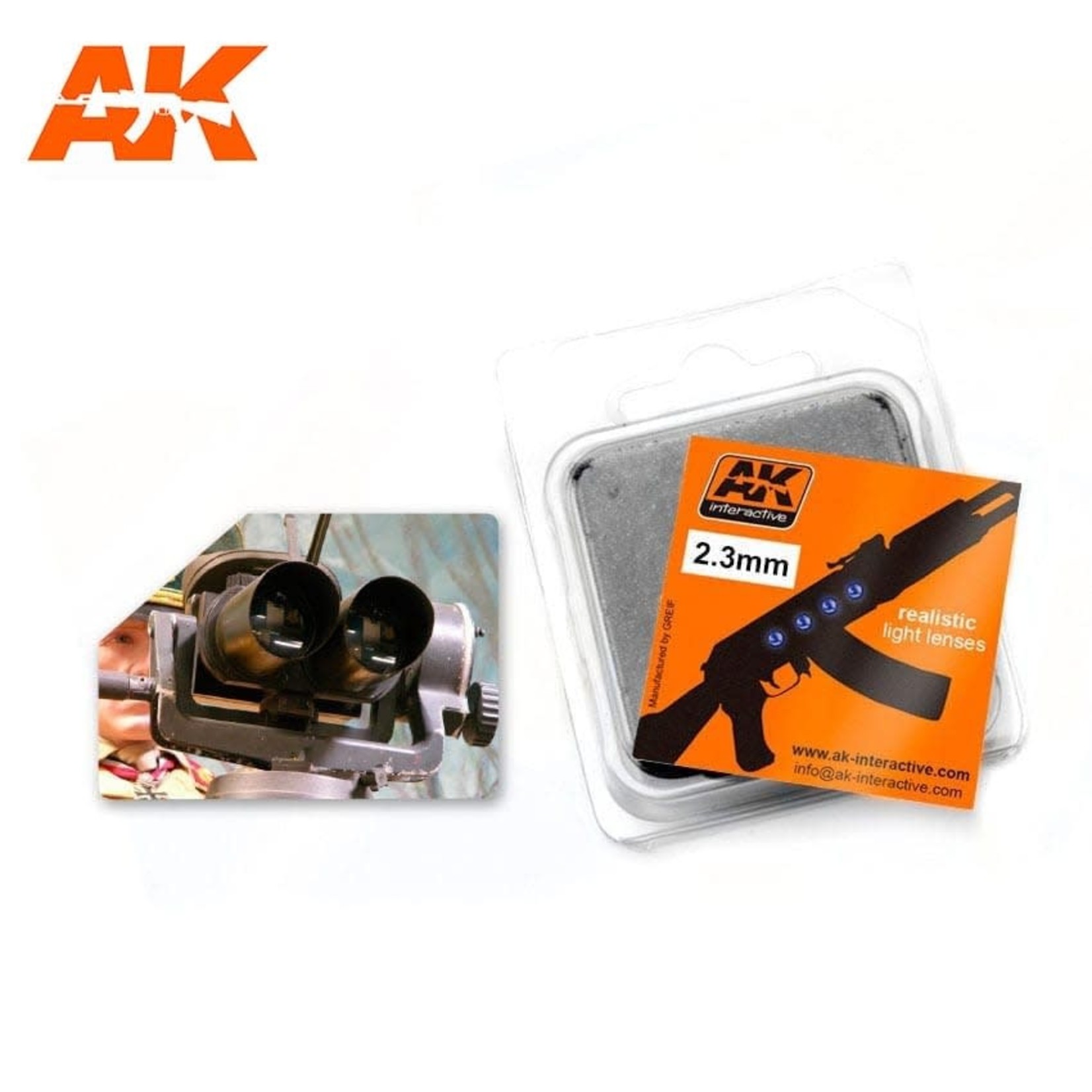 AK Interactive AK225 Realistic Light Lenses 2.3mm Optic Colour (4)