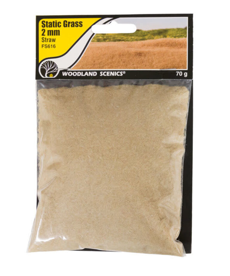 Woodland Scenics Woodland Scenics Static Grass 2mm Straw 70gr