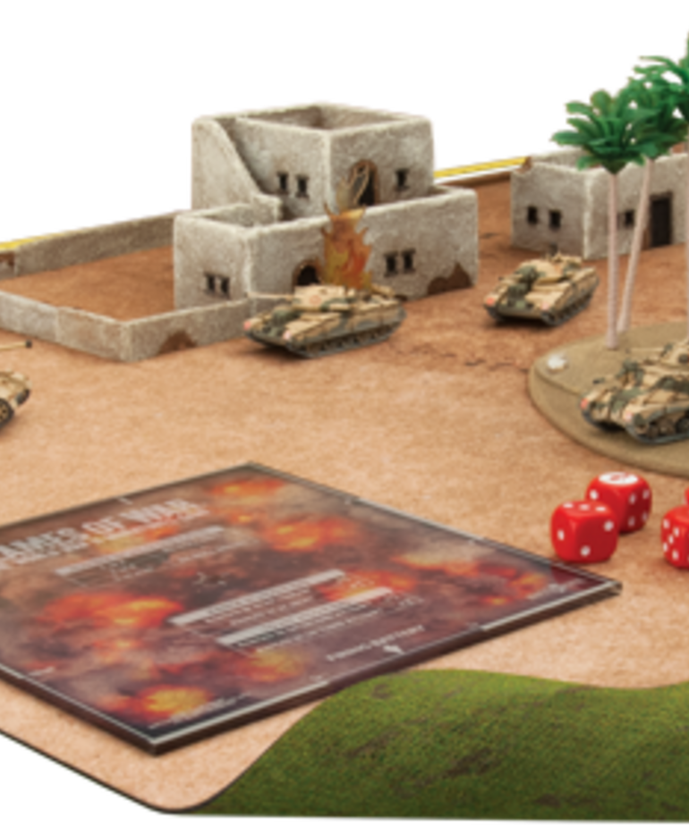 Gale Force Nine GaleForce Nine Battlefield in a Box Two-Sided Neoprene 48" x 72" Desert / Grass Gaming Mat