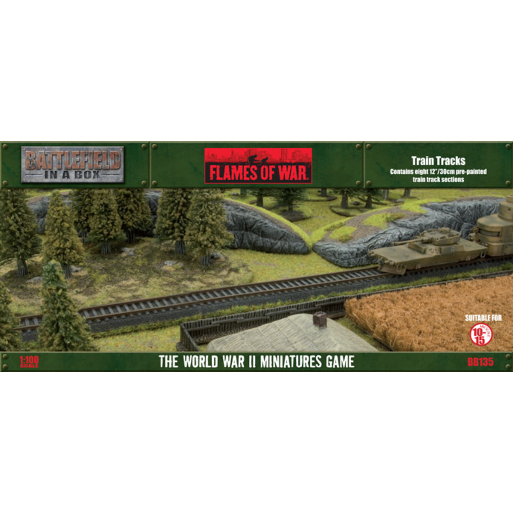 Gale Force Nine GaleForce Nine Flames of War - Battlefield in a Box: Train Tracks
