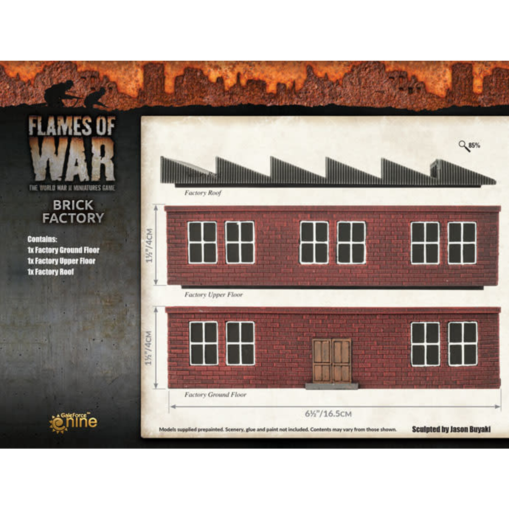 Gale Force Nine GaleForce Nine Flames of War - Battlefield in a Box: Brick Factory