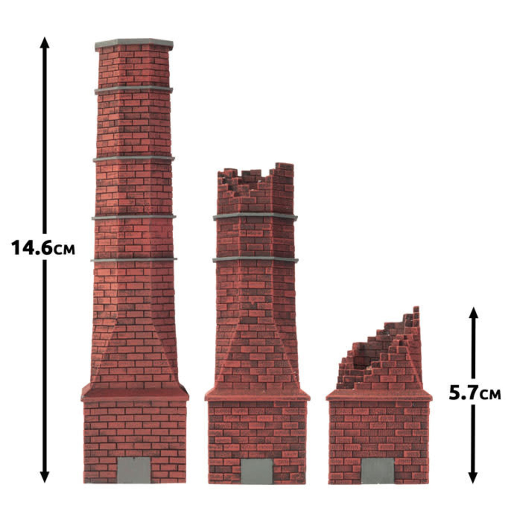 Gale Force Nine GaleForce Nine Flames of War - Battlefield in a Box: Brick Chimneys
