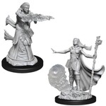 Wizkids Wizkids D&D Nolzur's Marvelous Miniatures: Human Female Wizard (2) Set