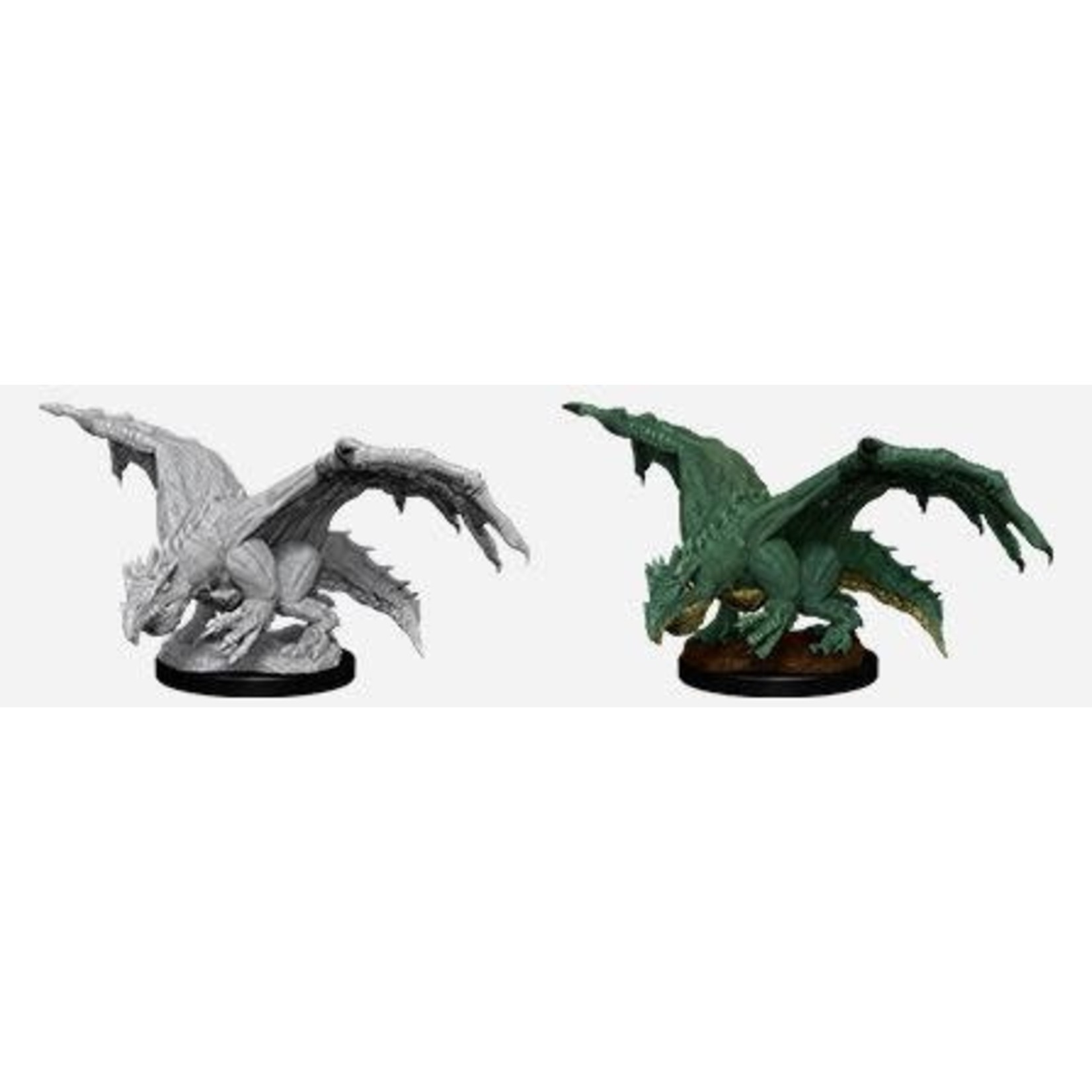 Wizkids Wizkids D&D Nolzur's Marvelous Miniatures: Green Dragon Wyrmling & Afflicted Elf (2) Set
