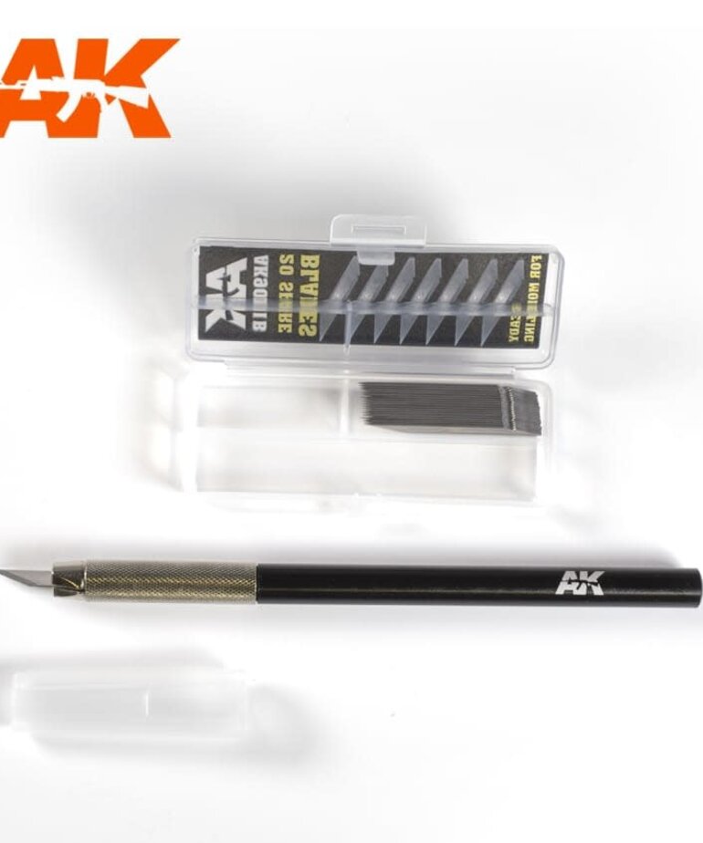 AK Interactive AK9011 Cutter Cutting Tool with Blades (20) Set
