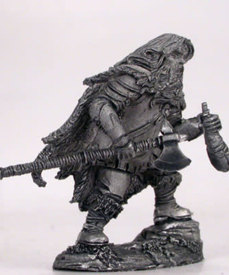 Dark Sword Miniatures Dark Sword Miniatures (Metal) Male Dwarven Fighter with Axe and Wine Skin (1)