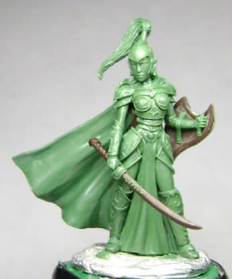 Dark Sword Miniatures Dark Sword Miniatures (Metal) Female High Elf Warrior with Sword & Shield (1)