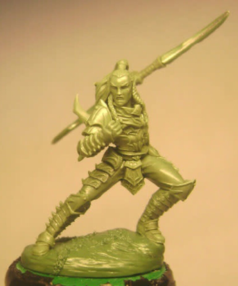 Dark Sword Miniatures Dark Sword Miniatures (Metal) Male Dark Elf Warrior with Sword & Shield (1)