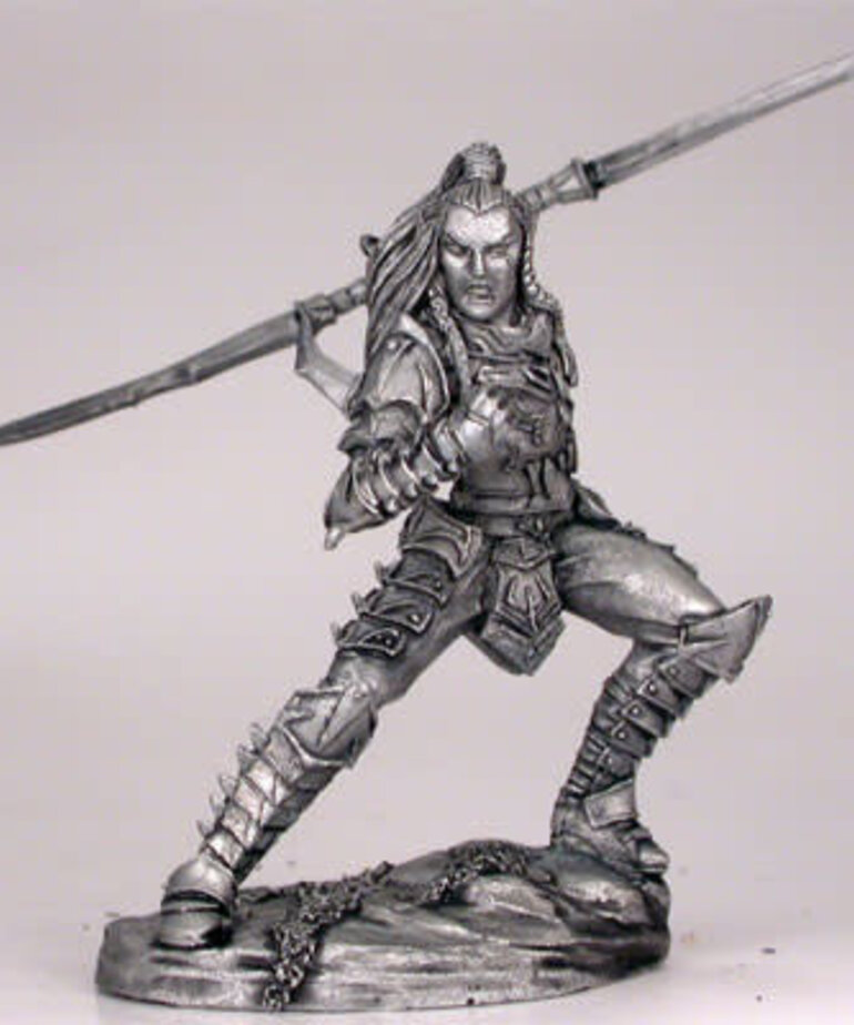Dark Sword Miniatures Dark Sword Miniatures (Metal) Male Dark Elf Warrior with Sword & Shield (1)