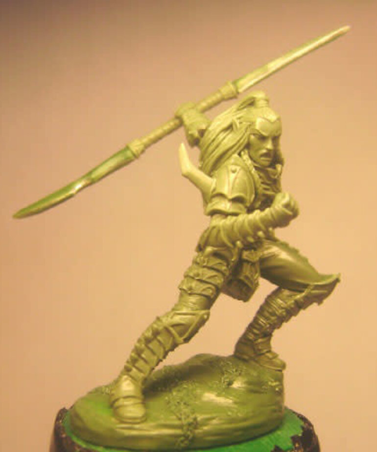 Dark Sword Miniatures Dark Sword Miniatures (Metal) Male Dark Elf Warrior with Sword & Shield (1)