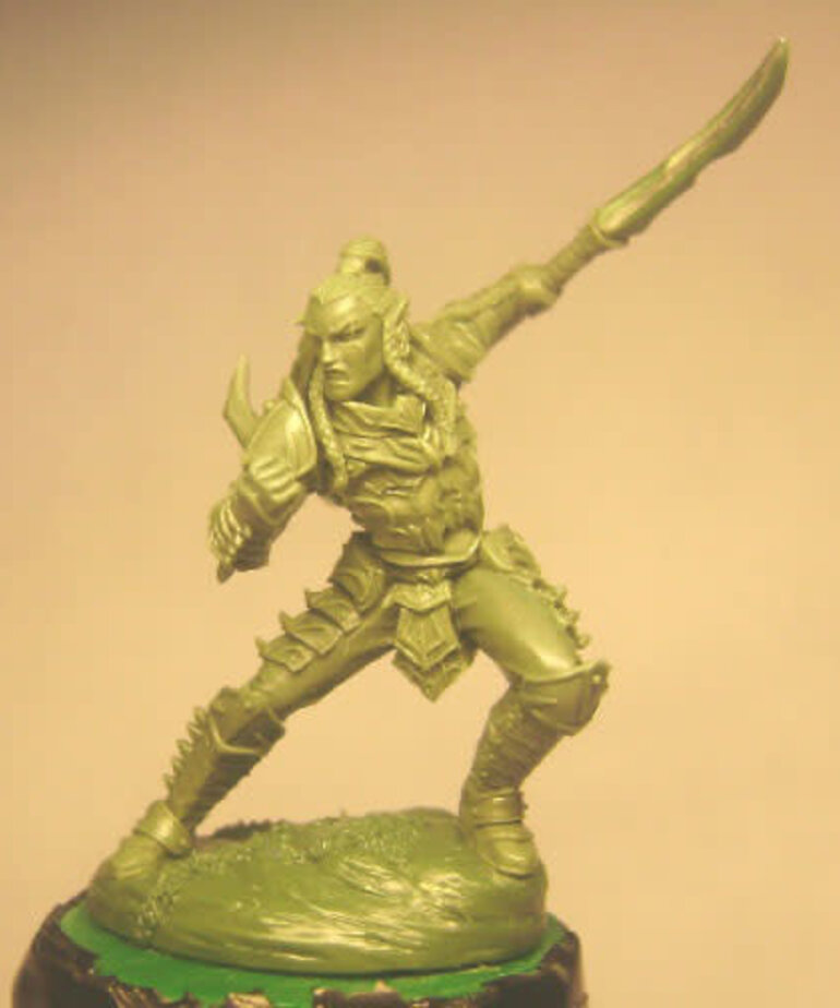 Dark Sword Miniatures Dark Sword Miniatures (Metal) Male Dark Elf Warrior with Sword & Shield (1)