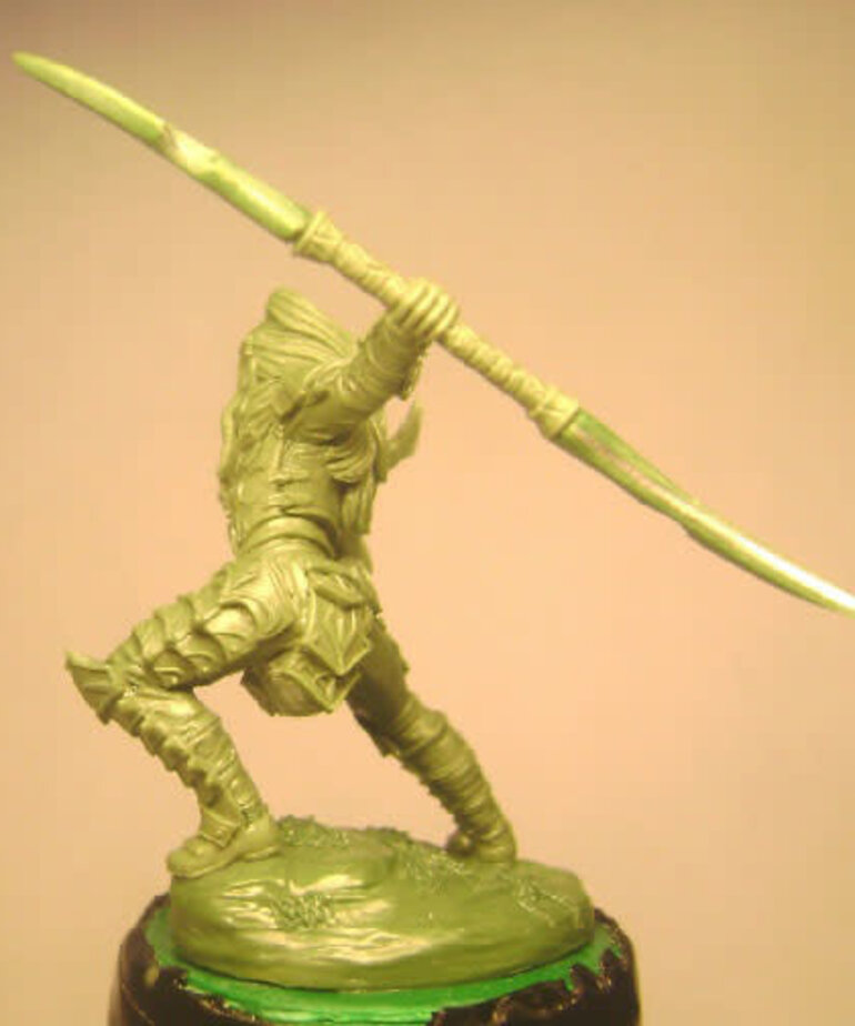 Dark Sword Miniatures Dark Sword Miniatures (Metal) Male Dark Elf Warrior with Sword & Shield (1)