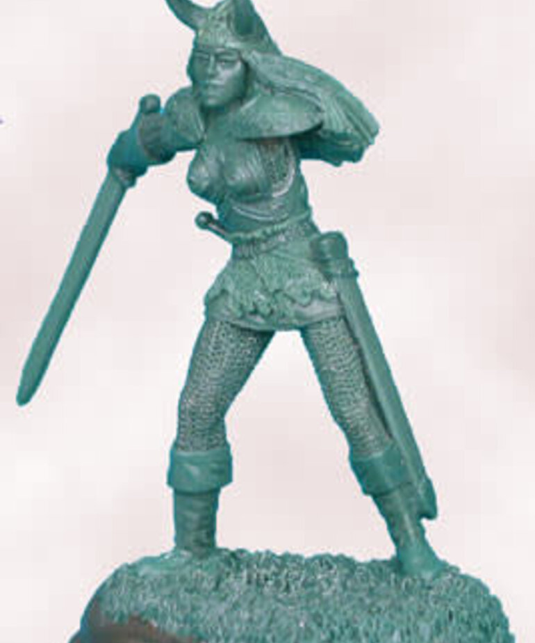 Dark Sword Miniatures Dark Sword Miniatures (Metal) Elmore Masterworks - Female Cavalier with Sword & Shield (1)