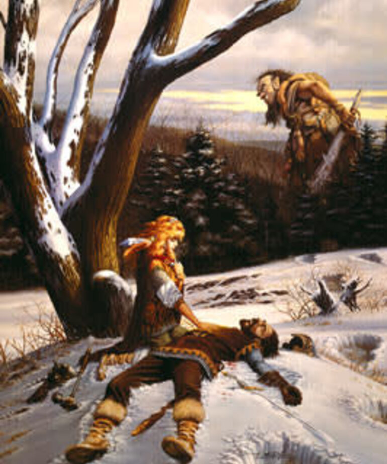 Dark Sword Miniatures Dark Sword Miniatures (Metal) Elmore Masterworks - Avalyn the Life Giver Female Cleric with Mace (1)