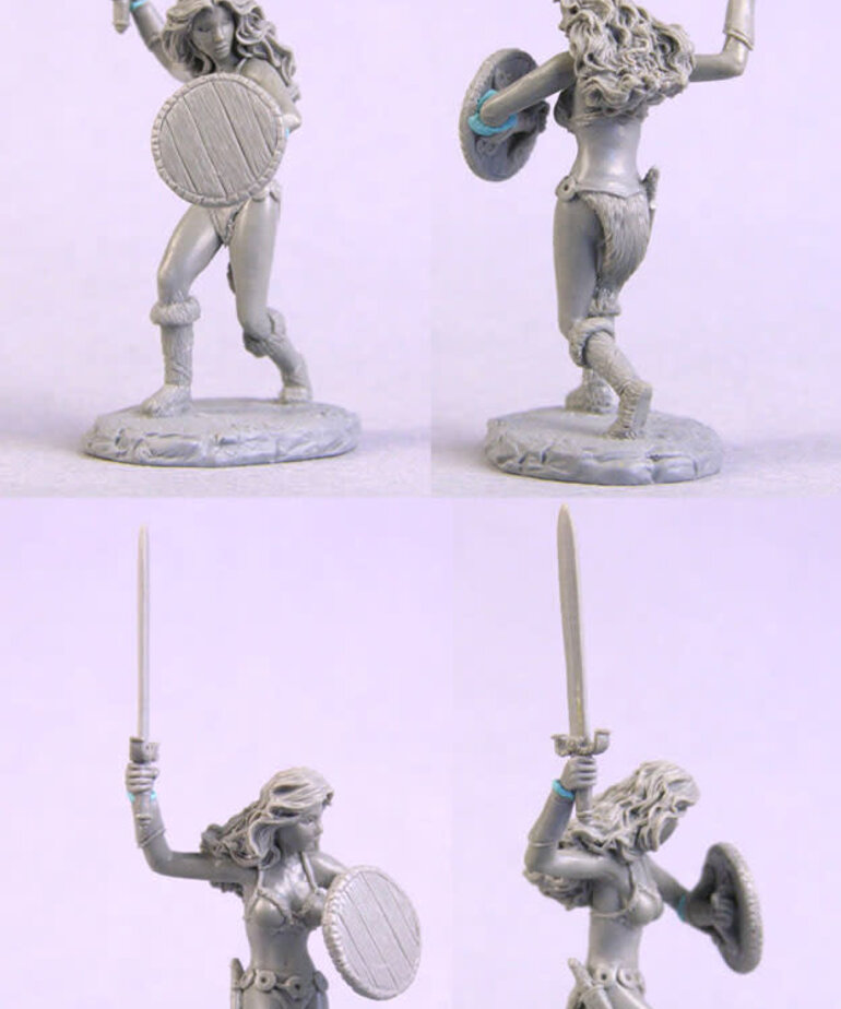 Dark Sword Miniatures Dark Sword Miniatures (Metal) Elmore Masterworks - Female Amazon Warrior (1)
