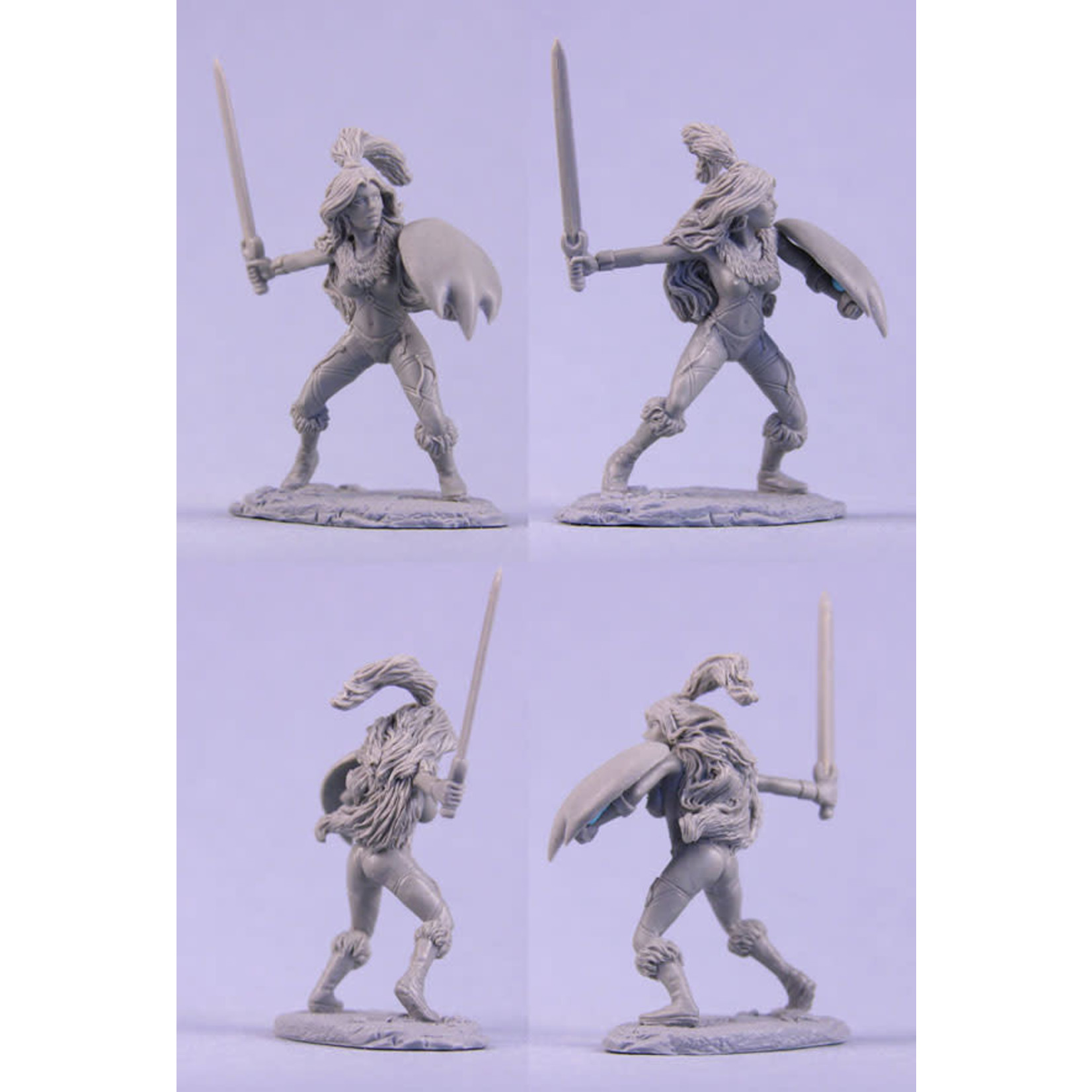 Dark Sword Miniatures Dark Sword Miniatures (Metal) Elmore Masterworks - Amazon Warrior w/ Sword & Shield (1)