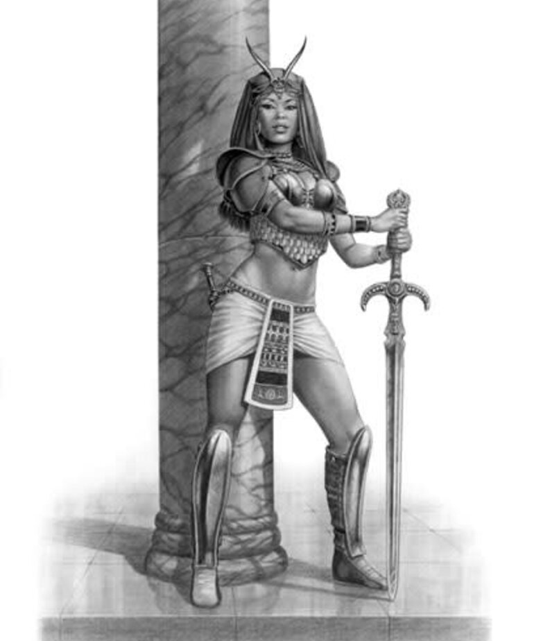 Dark Sword Miniatures Dark Sword Miniatures (Metal) Elmore Masterworks - Female Royal Guard (1)