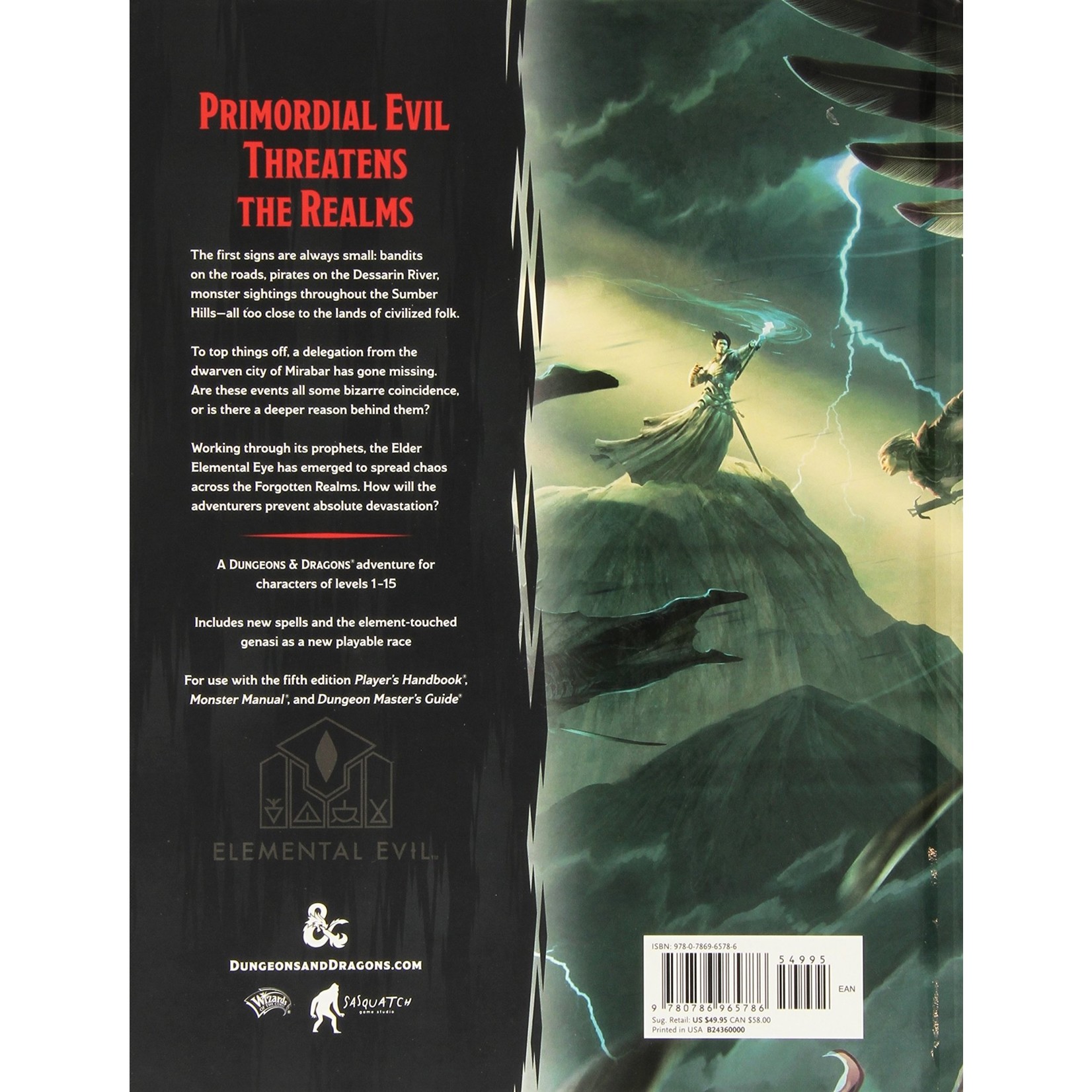 Wizards of the Coast 5E D&D Campaign Book: Princes of the Apocalypse
