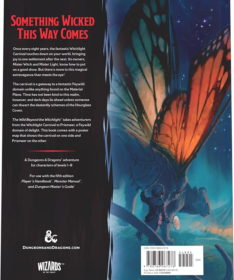 Wizards of the Coast 5E D&D Campaign Book: The Wild Beyond the Witchlight