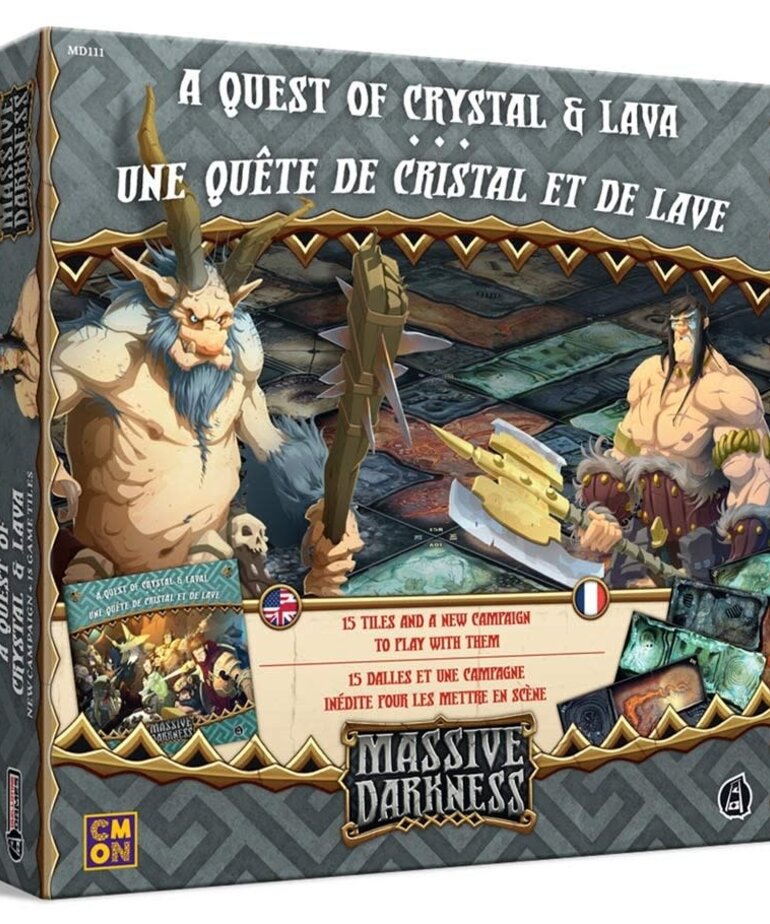 CMON Massive Darkness: A Quest of Crystal & Lava Game Tiles (15)