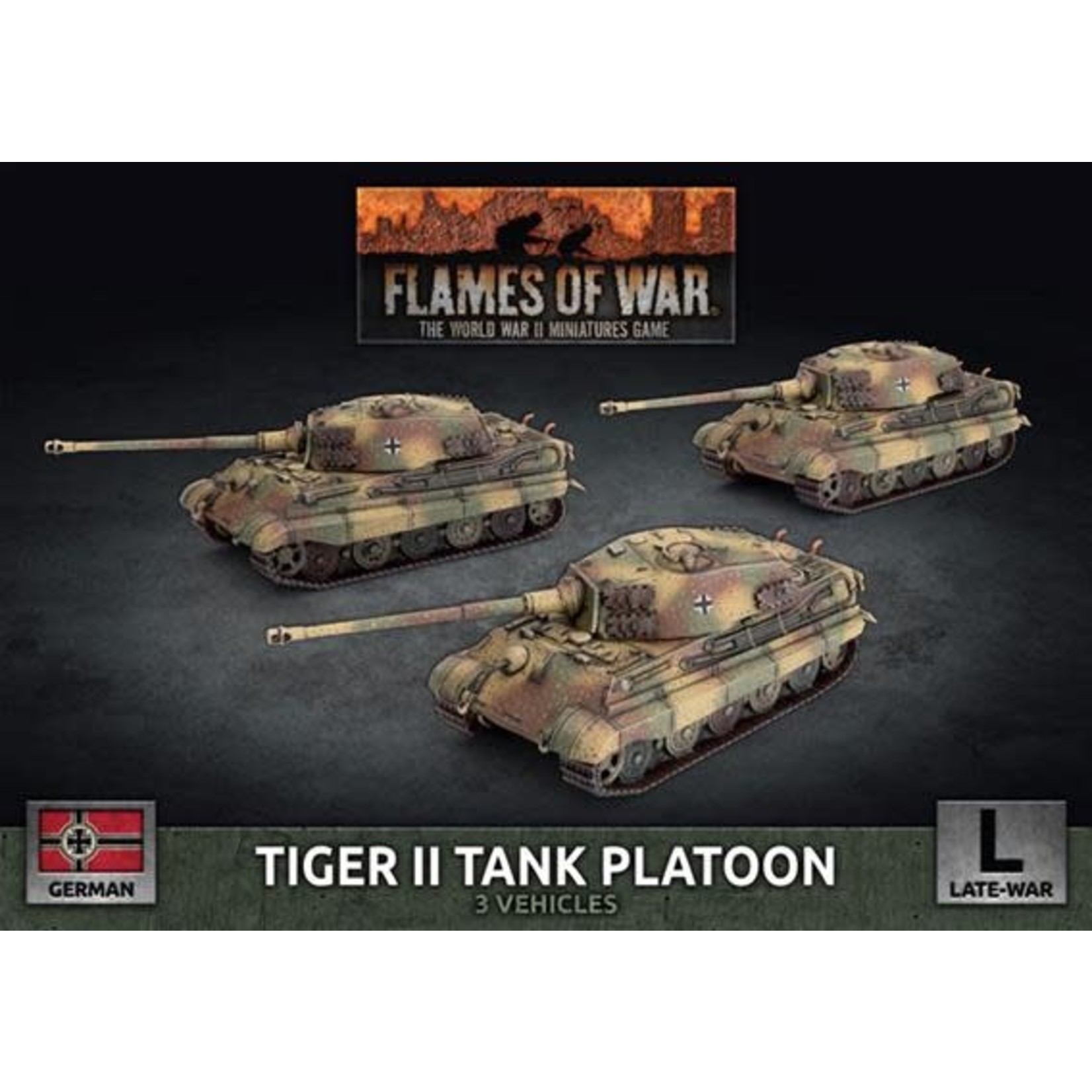 Battlefront Flames of War: German: Tiger II Tank Platoon (3) Set