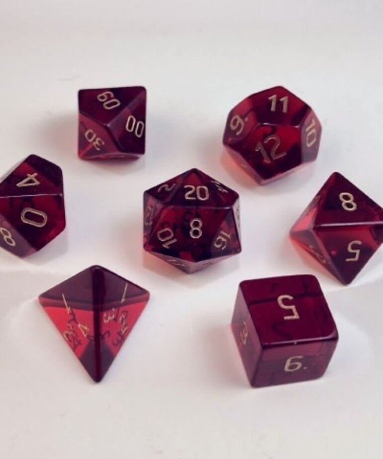 Crystal Caste Crystal Caste 16mm 7 pc set Dwarven Stones Garnet Cubic Zirconia