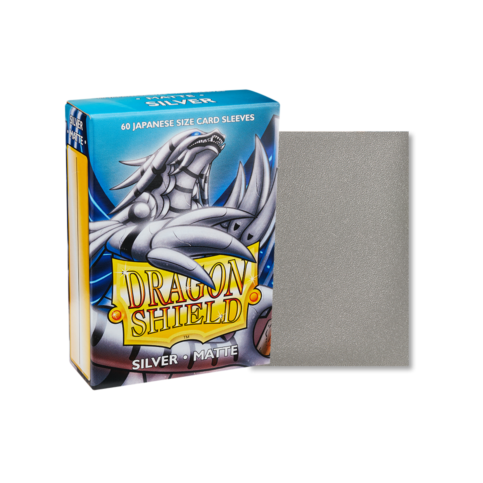 Dragon Shield Deck Protectors: Small Dragon Shield Matte: Silver (60) box