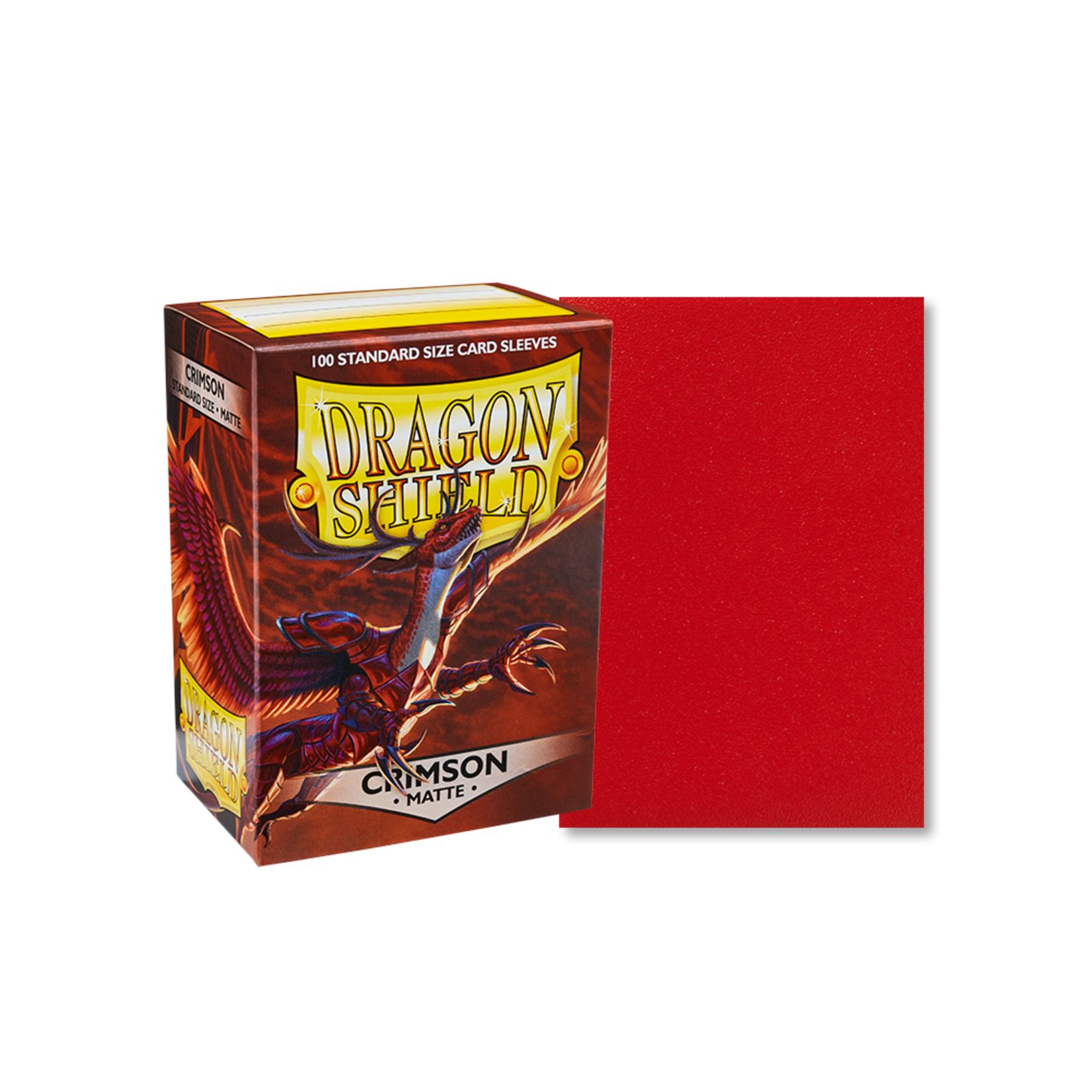 Dragon Shield Deck Protectors: Dragon Shield Matte: Crimson (100) box