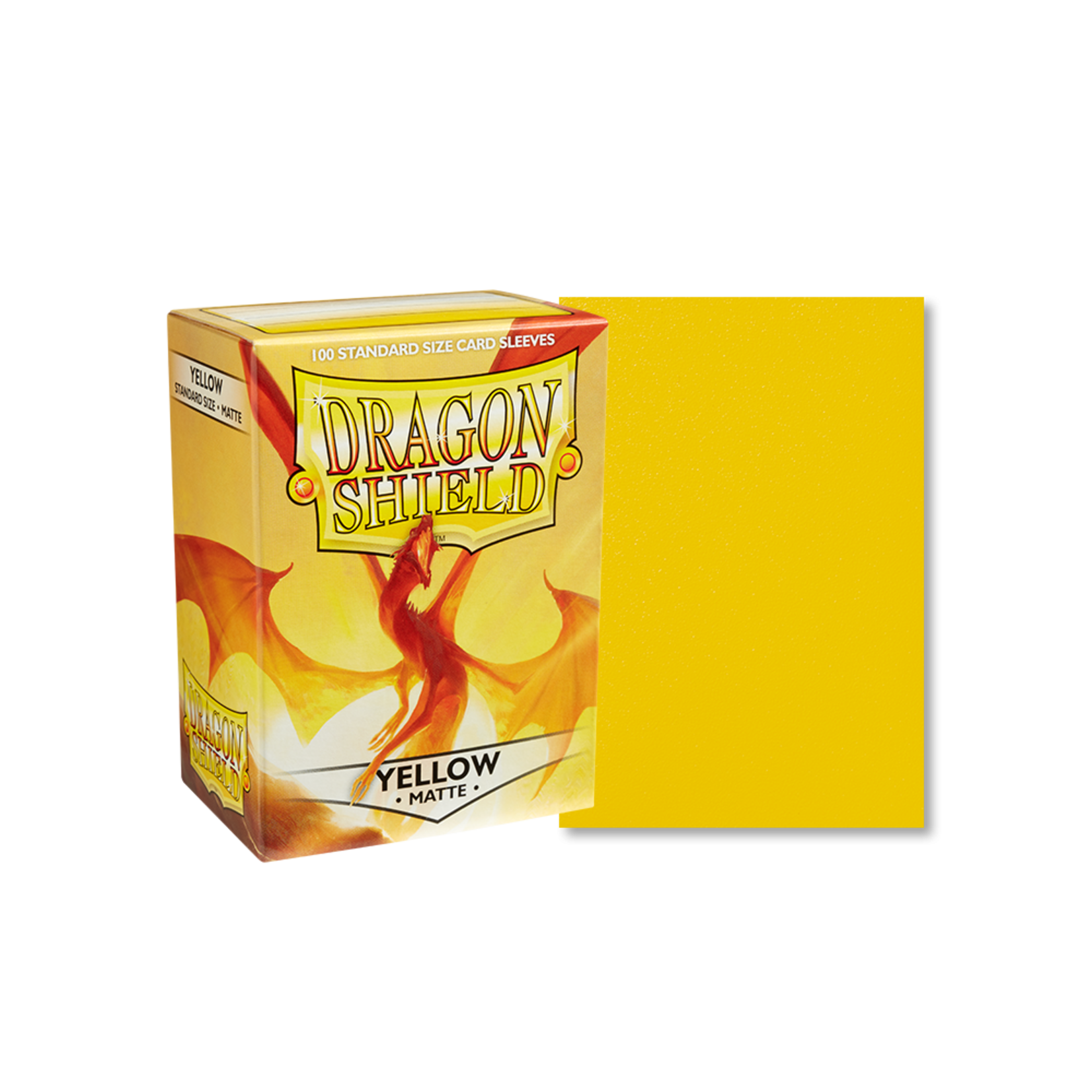 Dragon Shield Deck Protectors: Dragon Shield Matte: Yellow (100) box