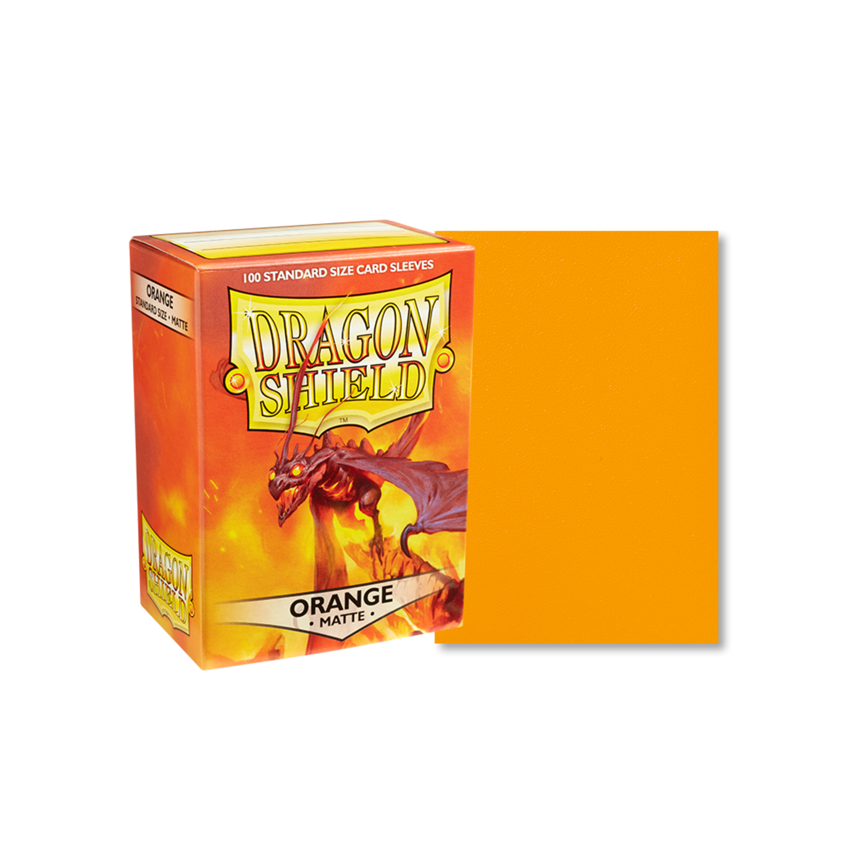 Dragon Shield Deck Protectors: Dragon Shield  Matte: Orange (100) box