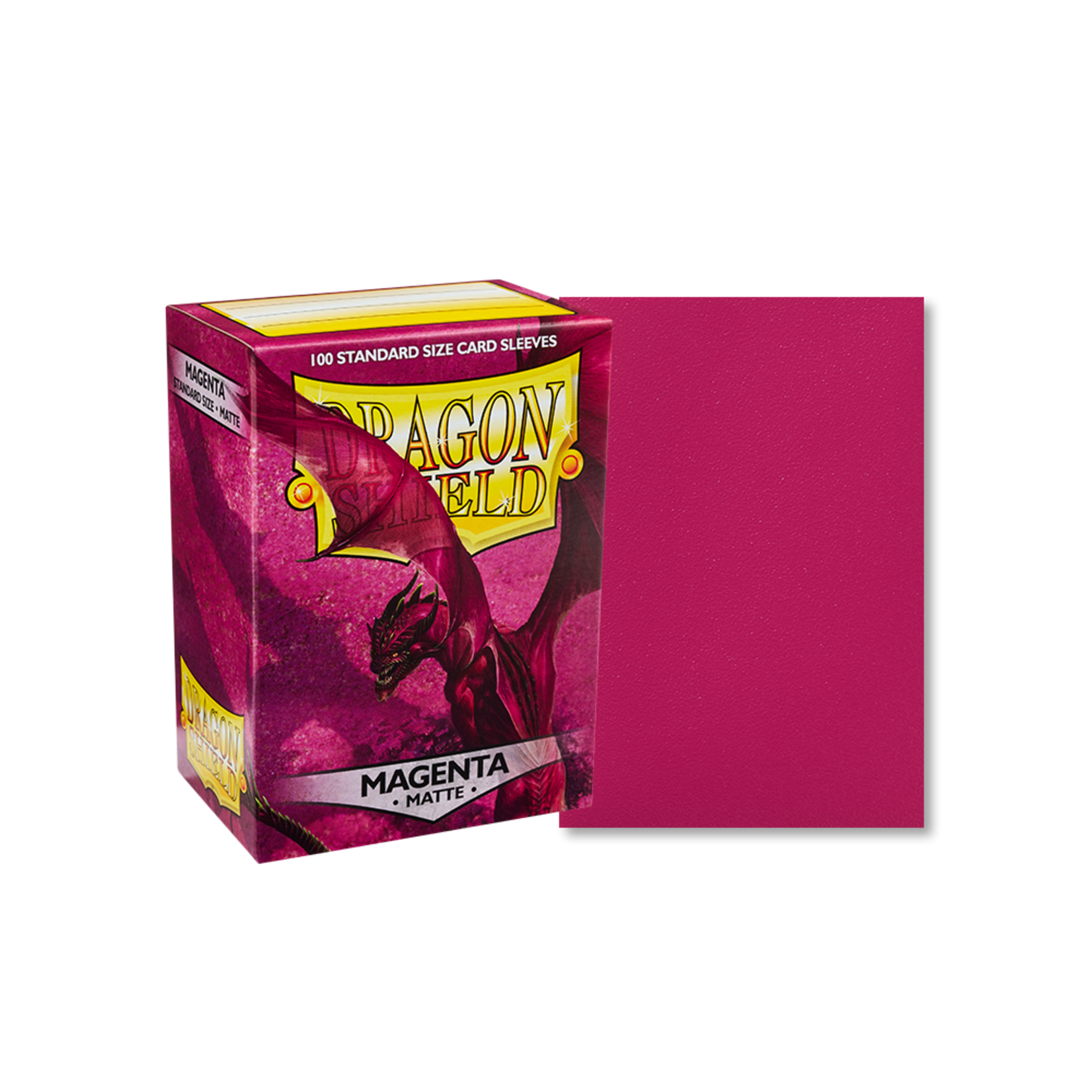 Dragon Shield Deck Protectors: Dragon Shield Matte: Magenta (100) box