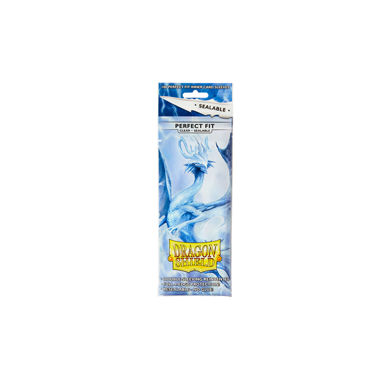 Dragon Shield Deck Protectors: Dragon Shield Perfect Fit: Sealable: Clear (100) pack