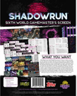 Catalyst Shadowrun: Sixth World Gamemaster's Screen