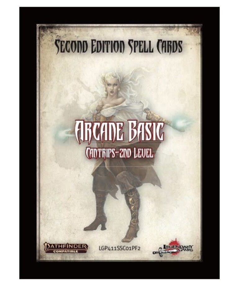 Legendary Games Pathfinder Spell Cards Arcane Basic