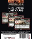 Flames of War Flames of War: German: Bulge Unit Cards