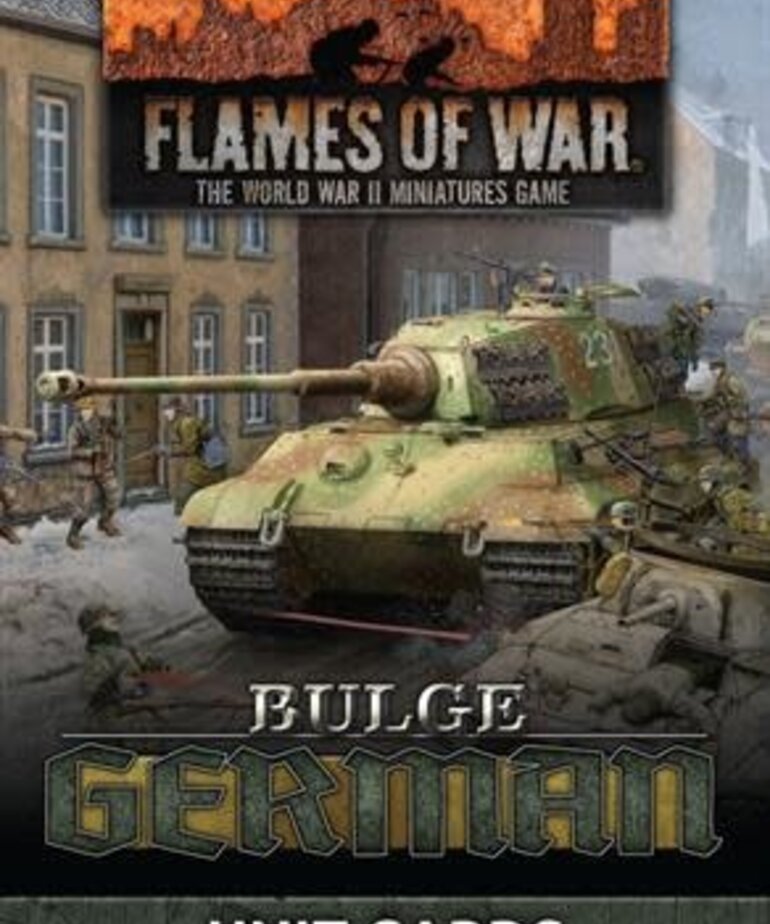 Flames of War Flames of War: German: Bulge Unit Cards