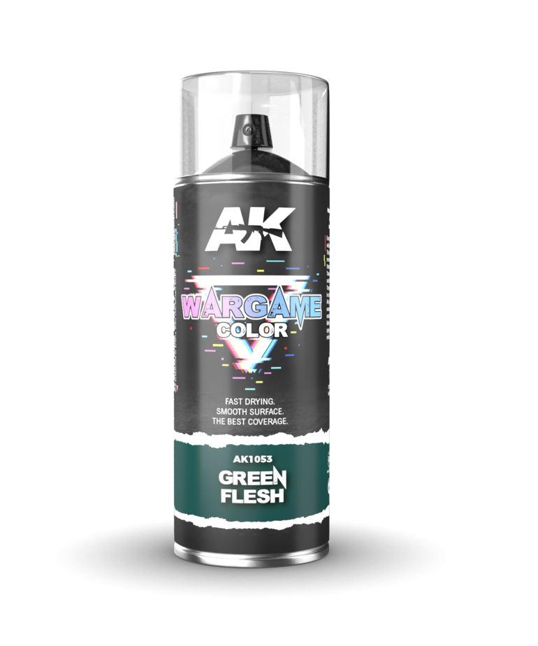 AK Interactive AK1053 Spray Wargame Color Green Flesh 400ml