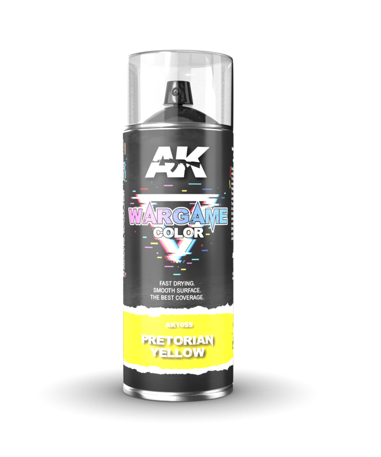 AK Interactive AK1055 Spray Wargame Color Pretorian Yellow 400ml