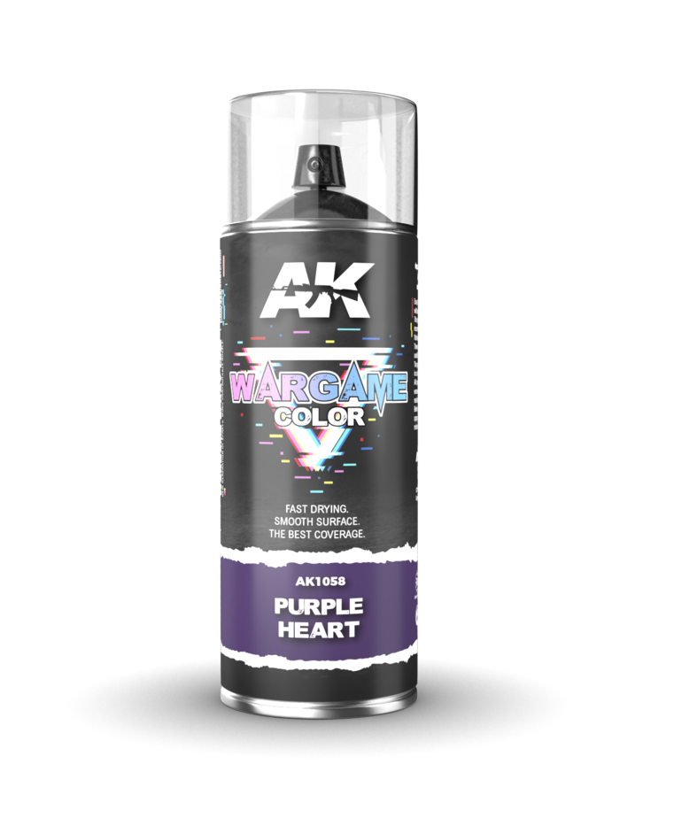 AK Interactive AK1058 Spray Wargame Color Purple Heart Spray 400ml