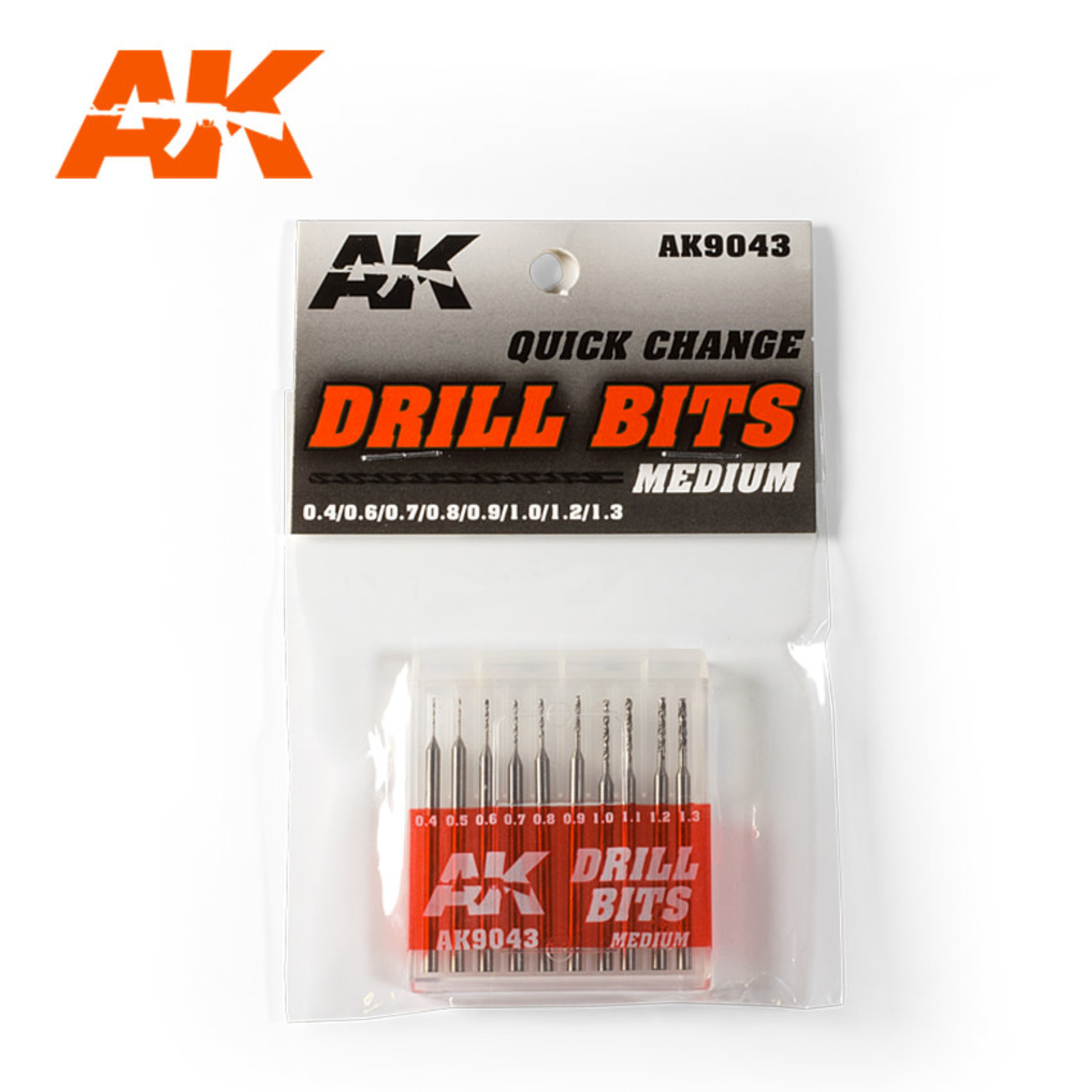 AK Interactive AK9043 Quick Change Drill Bits: Medium