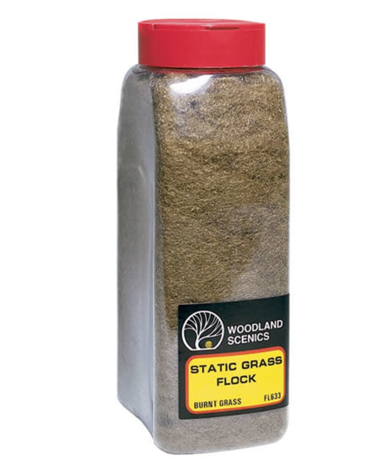 Woodland Scenics Woodland Scenics Static Grass Flock Burnt Grass (32 oz) Shaker