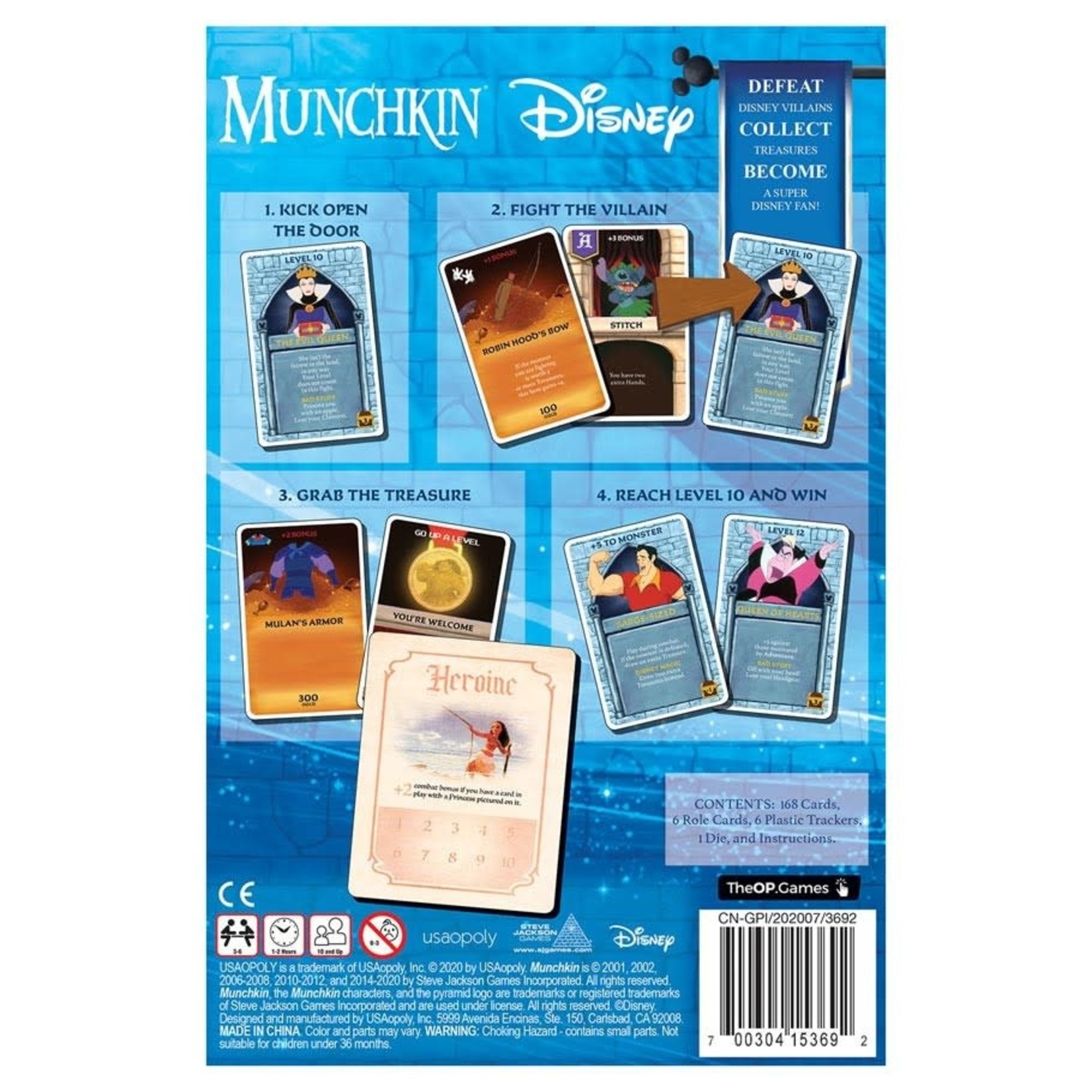 USAOPOLY Munchkin Disney