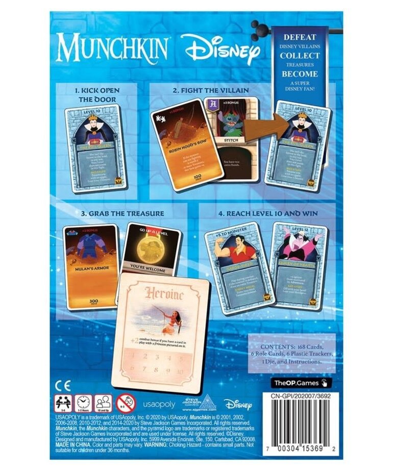 USAOPOLY Munchkin Disney