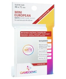 Gamegenic Deck Protectors: Boardgame: Mini-European: Ruby Gamegenic Deck Protectors: Boardgame: Mini-European: Ruby