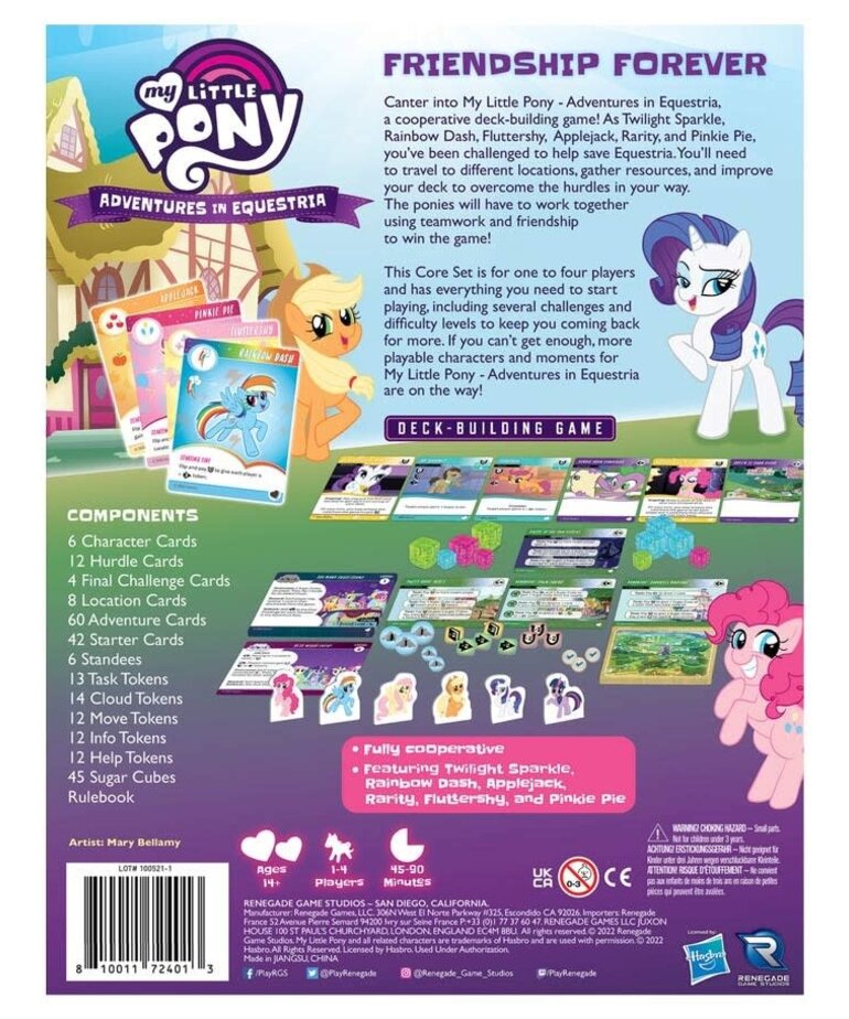 Renegade Game Studio My Little Pony Deck Building Game: Adventures In Equestria