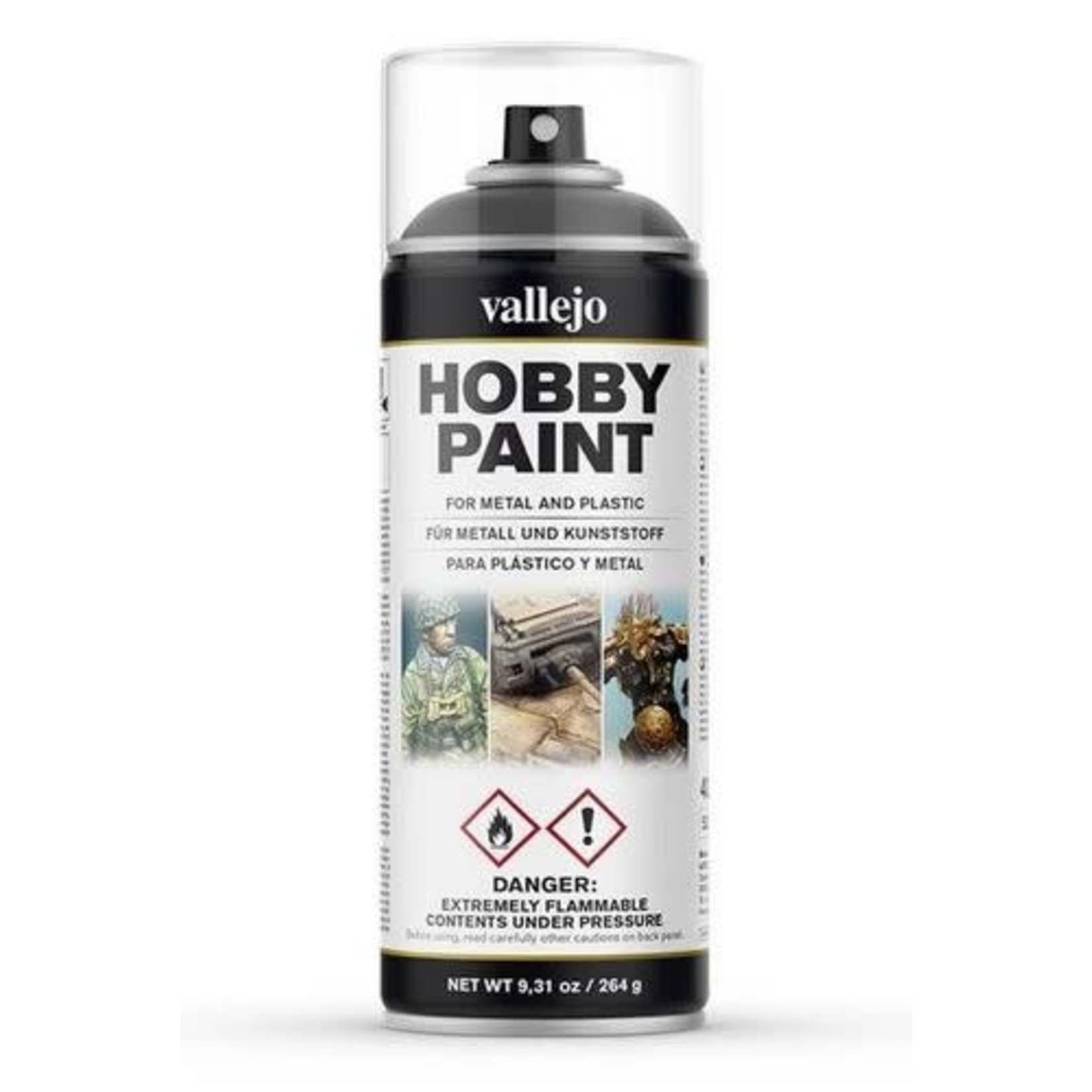 Vallejo Vallejo Black Primer 400ml Spray