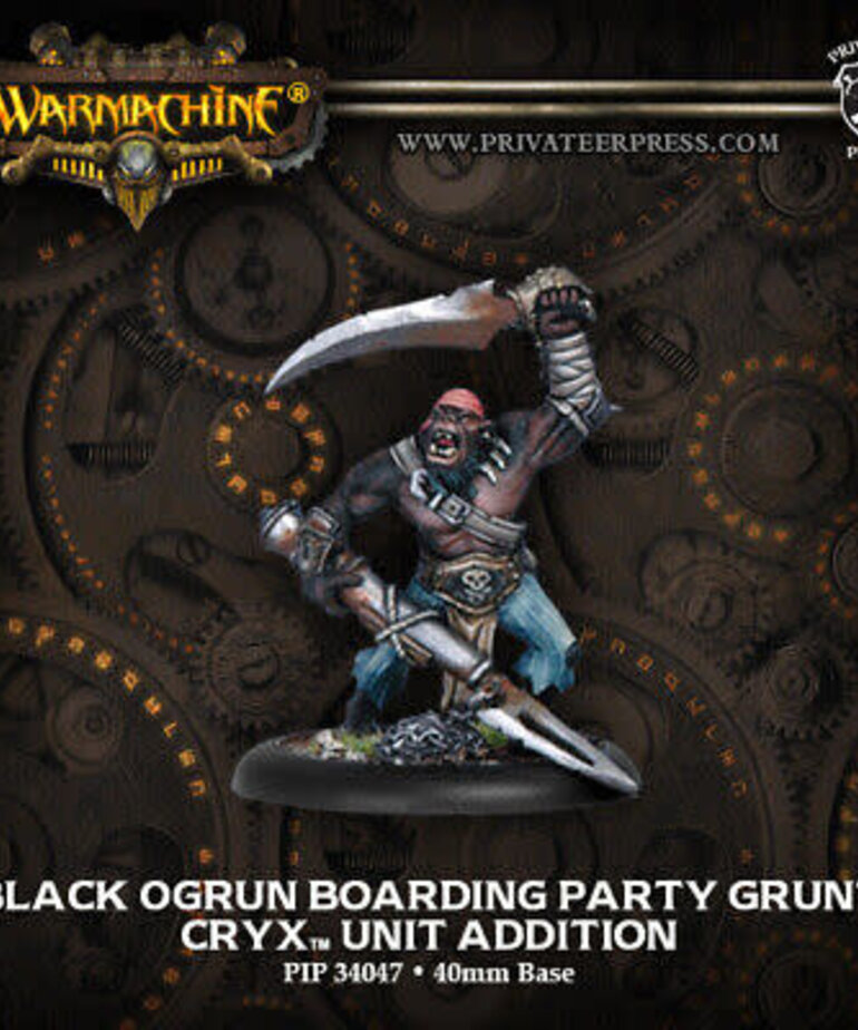 Privateer Press Warmachine: Cryx: Black Ogrun Boarding Party Unit Attachment