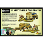 Warlord Games Bolt Action: British 8th Army 25 Pdr & Quad tractor