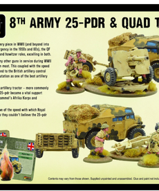 Warlord Games Bolt Action: British 8th Army 25 Pdr & Quad tractor