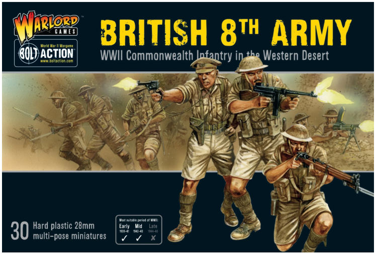 Acheter Bolt Action - British 8th Army - Jeu de figurines - Warlord Games